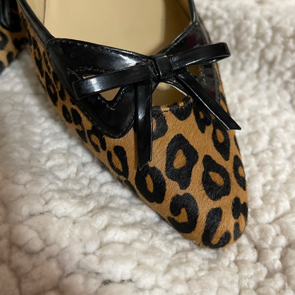 Leopard died cowhide flats - Picture 2 of 4